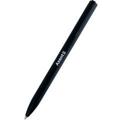 Ручка шариковая Axent Partner черная, автоматическая пишет синим AB1099-01-02-A