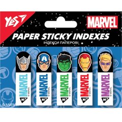 Закладки-індекси липкі паперові 15х50 100арк (5*20) Yes Marvel.Avengers 170311