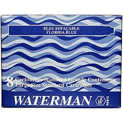 Баллончики-капсулы чернильные Waterman 8шт 52001/52002/52004, Синий