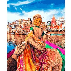 Картина раскраска по номерам на холсте - 40*50см Никитошка GX25527 Следуй за мной, Индия