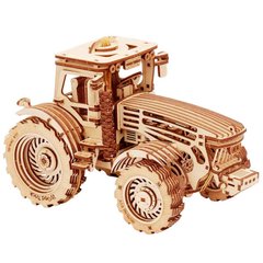 Дерев'янна сборна механічна 3D модель Wood Trick Трактор 190333
