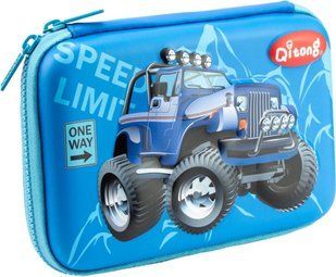 Пенал мягкий Cool For School Qitong PU QT-5704-Blue