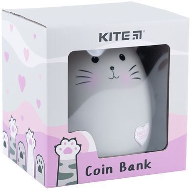 Копилка Kite K23-498-3 grey cat