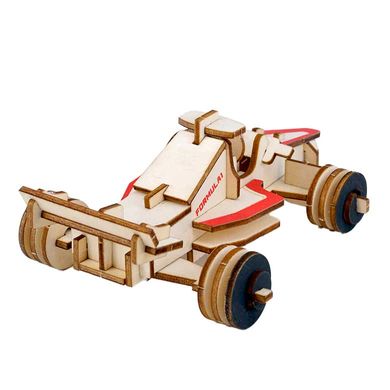 Модель 3D дерев'янна сборна WoodCraft XB-G012H Болід Формула-1 17,5*12*6,3см