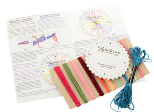 Набір для творчості DankoToys DT KMX-01-01 Kumihimo плетіння браслетів-жгутів
