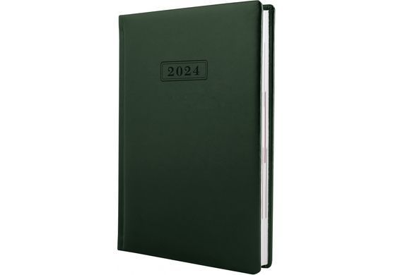 Ежедневник 2024 А5 OPTIMA Perfect O25234, Зелёный