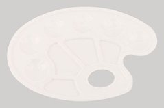 Палитра D.K. ART - CRAFT пластик овальн. с лунками 17*23,5см 18418