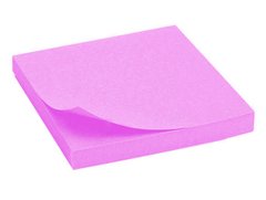 Папір для нотаток з липким шаром 75*75 80арк яскраво-рожева Axent 2414-13A