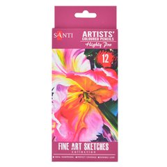 Набор художественных карандашей Santi Highly Pro 12шт 742389