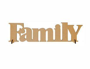 Заготовки для декорування набір Rosa Talent (МДФ) напис FAMILY 45*12см 287003