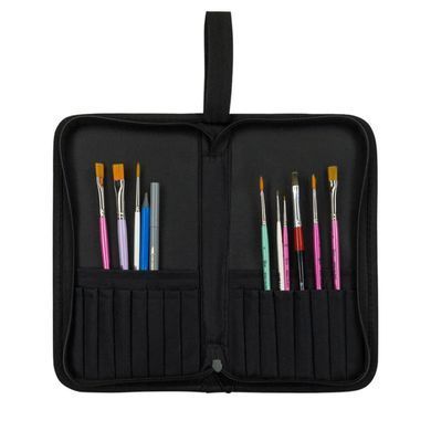 Пенал для пензлів D.K. Art-Craft 13*25см чорний DK21132