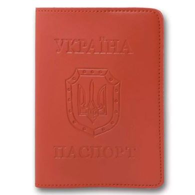 Обложка Brisk Паспорт ОВ-18 Эко кожа (тисн. укр.), Бордо