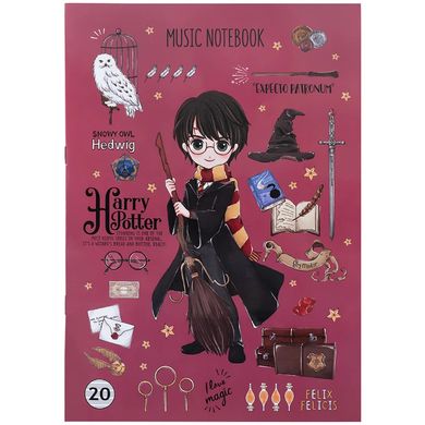 Тетрадь нотная KITE А4 20арк Harry Potter HP24-404