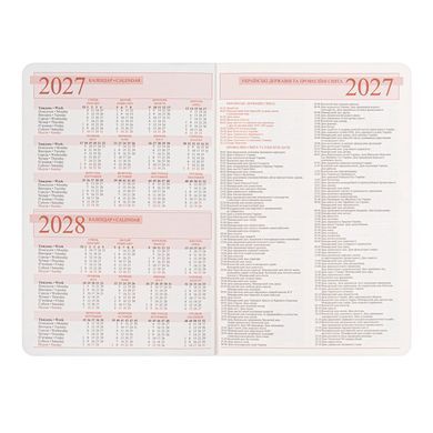 Ежедневник 2027 А6 Leo Planner Prime мягкий PR25273*, Оливковый