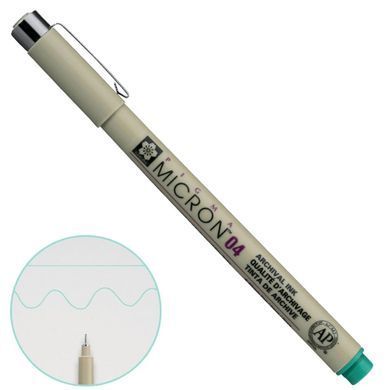 Капілярна ручка PIGMA Micron Лінер Sakura 0,4мм XSDK04#**, Зелений