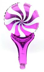 Шарик воздушный фольга Lollipop 28см круглый фиолетовый В-0316