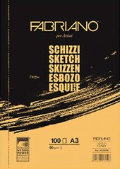 Папір-склейка FABRIANO Schizzi Sketch А3 100арк 90г/м2 57729742