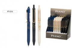 Ручка шариковая PIANO PT-016 пишет синим, с кнопкой