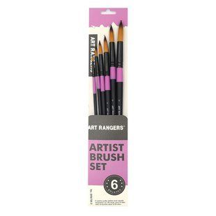 Набор кистей 6шт Art Rangers Синтетика BR6706-3