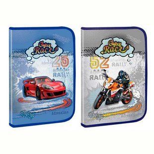 Папка А4 Kidis пластик на молнии 7160 Crazy Race