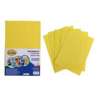 Фоамиран А4 (20*30см) CLASS Флексика 2мм набор 10л. желтый 6003-031C