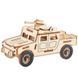 Модель 3D дерев'янна сборна WoodCraft XB-G008H Джип-2 16,2*7*8,5см