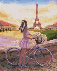 Алмазная живопись мозаика по номерам на холсте - 40*50см Идейка АМО7439 Романтика в Париже