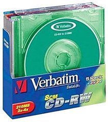 Диск CD-RW 700MB VERBATIM 8x-10x12х