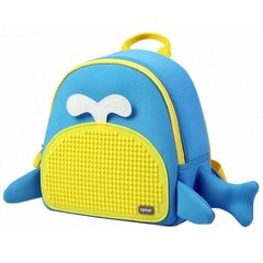 Рюкзак (ранець) м'який Upixel Blue Whale - Блакитно-жовтий Пікселі WY-A030O 10*25*25,5см