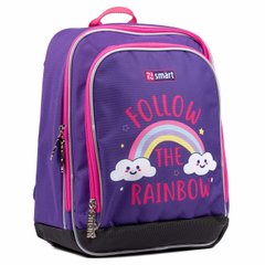 Рюкзак (ранець) шкільний 1Вересня Smart 558039 H-55 Follow the rainbow 38*24*14см, Фиолетовый