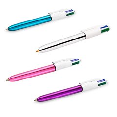 Кулькова ручка 4-х кольорова Bic Shine 4в1 колір асорті 95135*/949896/919380/bc902126/bc98287*