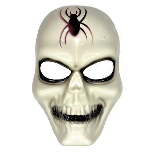 Маска Череп з павуком карнавальна Хеловін (Halloween), асорті 7134
