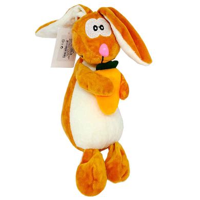 Іграшка мя'ка ЛИДЕР Крольча з морквою h-20см 1388-24