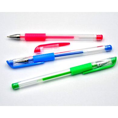 Ручки набір 12кол. гель Умка Glitter + Neon грип ГР46