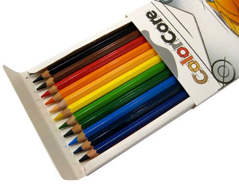 Карандаши цветные 12цв. Marco Color Core 3100-12CB/3000-12