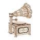 Деревянная сборная механическая 3D модель EVA Eco-Wood-Art GRAMOPHONE 000907