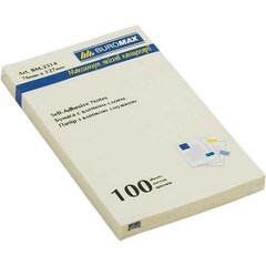 Папір для нотаток з липким шаром Buromax 76x127мм 100арк жовтий BM.2314-01