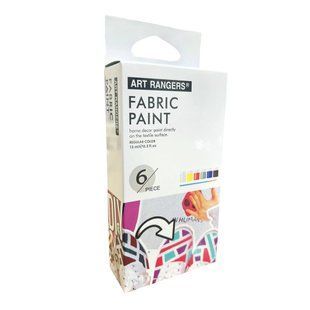 Краска для ткани Art Nation набjр 6цв. по 15мл FabricPaint + кисть FAC0615