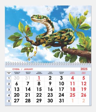 Календарь настенный 2025 Контраст односекционный (ассорти)