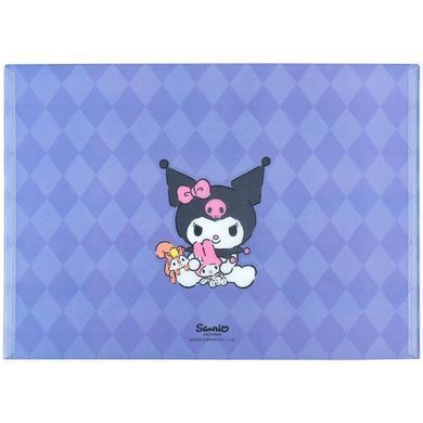 Папка А4 Kite пластик на кнопці Kuromi HK25-244-1