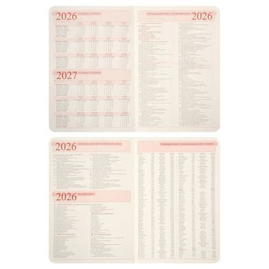 Щоденник 2026 А5 Leo Planner Binario м'який 25264*, Графит