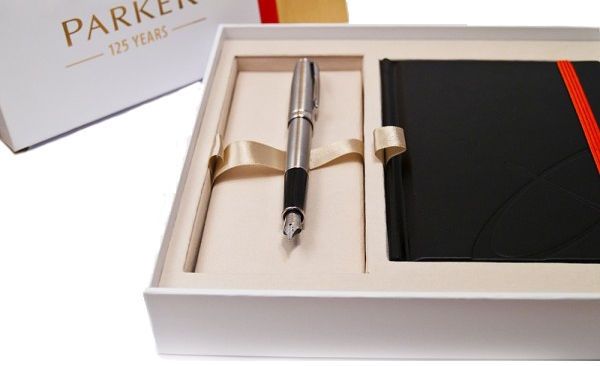 Ручка перьевая Parker 84612b Sonnet-08 + блокнот, набор