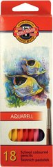 Карандаши акварельные цветные Рыбки 18цв. (2.8 мм) Koh-i-Noor Mondeluz 3717_р