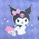 Папка А4 Kite пластик на кнопці Kuromi HK25-244-1