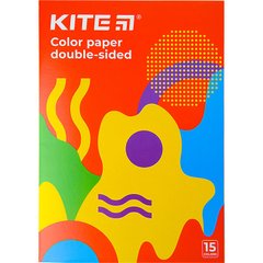 Папір кольоровий А4 15арк двосторонній KITE мод 250 Fantasy K22-250-2