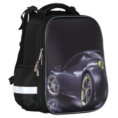 Рюкзак (ранец) школьный каркасный Class SchoolCase 2419C Black car 39*28*21см