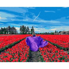 Картина по номер. на холсті 40*50см Никитошка GX39316 У полі тюльпанів