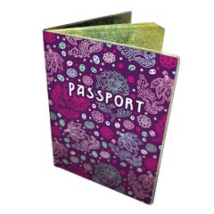 Обкладинка для паспорта Devays ПВХ 5-25 Бузкові квіти