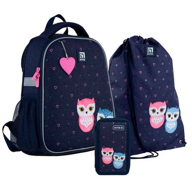 Набір рюкзак+пенал+сумка д/взуття Kite мод 555 Lovely Owls SET_K21-555S-4