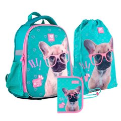 Школьный набор: рюкзак+пенал+сумка д/обуви Kite Studio Pets SET_SP21-555S-1